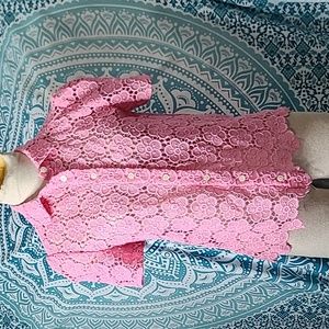 Kate Spade Pink Lace Blouse